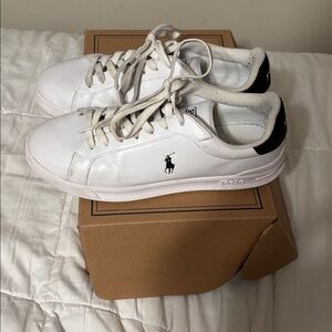Polo by Ralph Lauren White and Black Sneakers